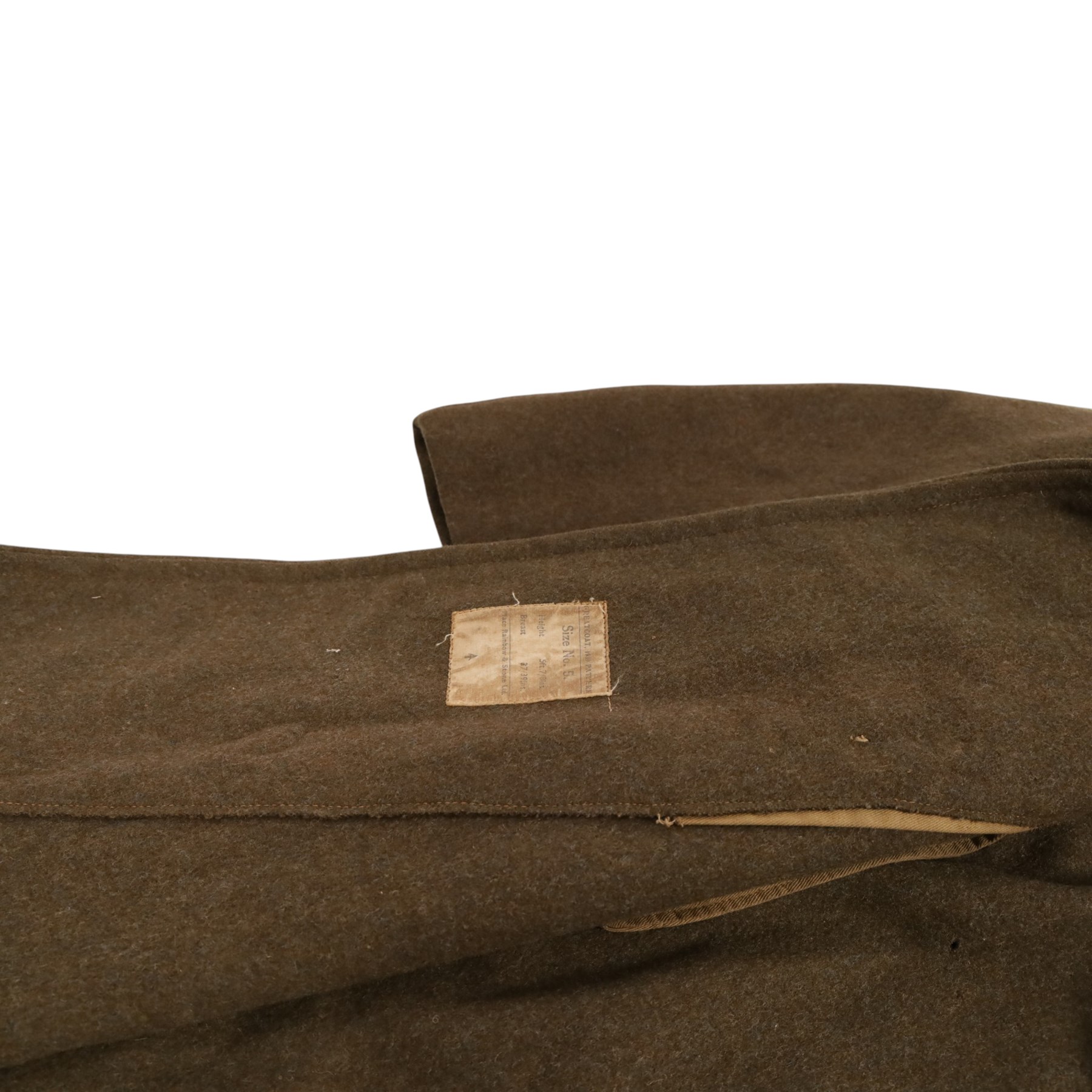 WWII British Army Great Coat, 1939 pattern, L120cm