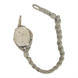 West German Bundeswehr military badges for army, navy and airforce, together with army lanyard
