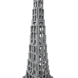 Lego Eiffel Tower no. 10181, 1:300 scale, built, with box and instructions