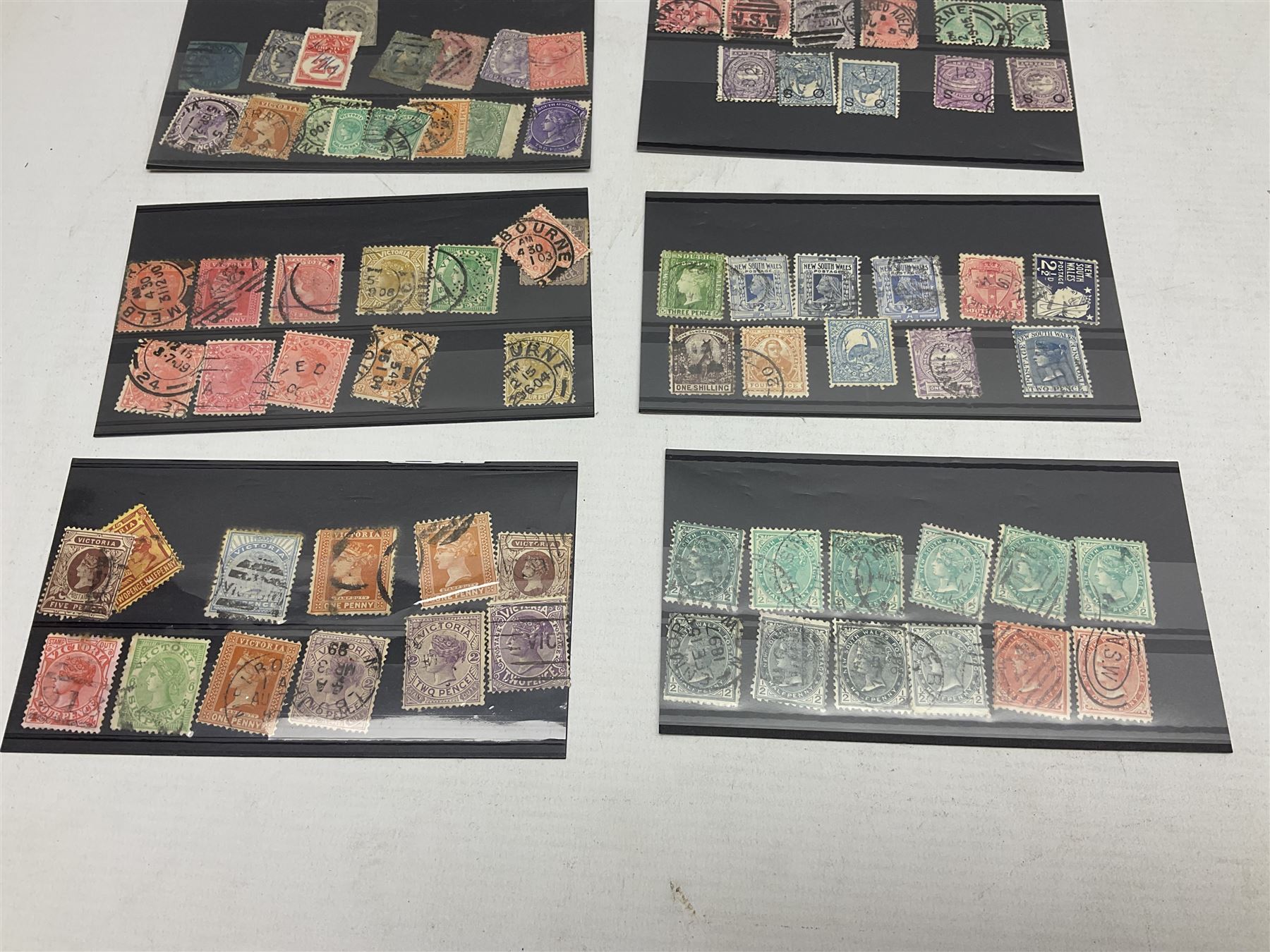 Stamps including Royal Mail PHQ cards, air mail covers, first day covers, Queen Elizabeth II pre decimal stamps etc, in various albums and loose, in one box