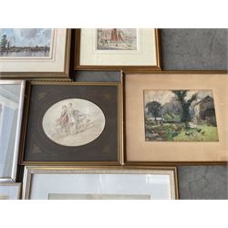 Collection of principally early 20th century watercolours and oils, artists including Charles James Barraud, Harold Wharfe, John Mackie, Tom Campbell, Gladys M Aitken, Bohuslav Barlow, Willie Stephenson, Gordon Clifford Barlow, After Albert George Stevens, Harriet Skidmore, etc