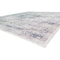Ruggable Sarah blue quartz rug, with non slip cushion backing