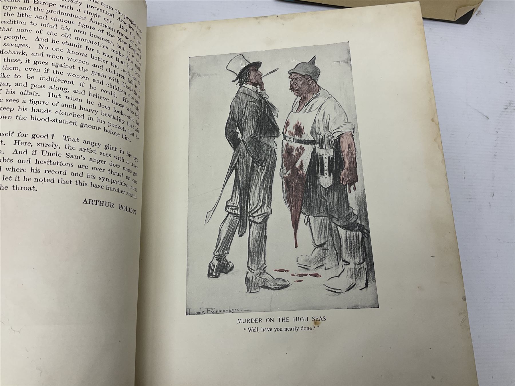 The Caxton Edition of Raemaekers' Cartoons; and Fitzpatrick D.R.: As I Saw It. 1953 New York. Collection of over 300 cartoons 1930s - 1950s. Dustjacket. (2)