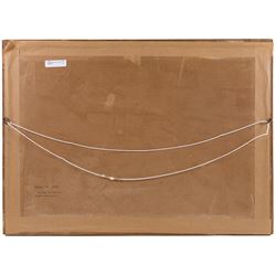 Circle of Thomas Charles Leeson Rowbotham (British 1823-1875): 'Aguilas' Spain, watercolour heightened with white and indistinctly signed with monogram, 36cm x 55cm 