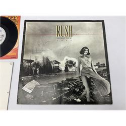 Ozzy Osbourne Shot in the Dark single, Rush World Tour magazine etc 