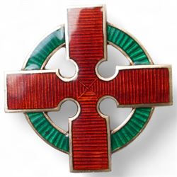 Victorian silver gilt Masonic Rose Croix collar jewel London 1875 Maker Henry Thomas Lamb, Scarborough Lodge silver gilt and enamel Past Masters Jewel, Malta Grand Craft collar jewel, silver and enamel Royal Order of the Red Branch and various other Masonic jewels 