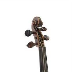 Early Violin - possibly German 17th century with a solid wood body, later neck and fingerboard. In a soft case with bow.