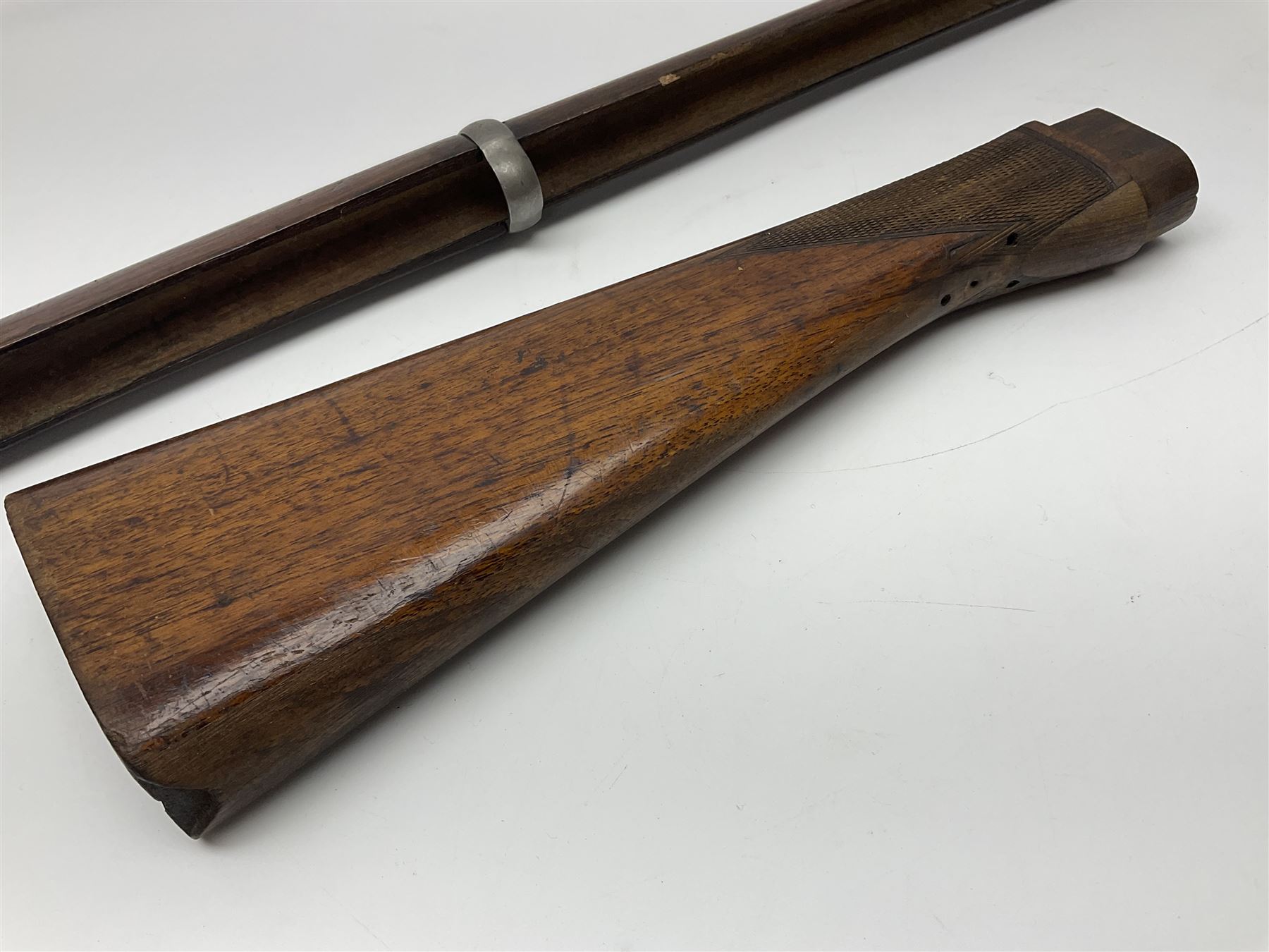 Quantity of spare parts for .577/450 Martini Henry rifle including two stocks, fore-end etc