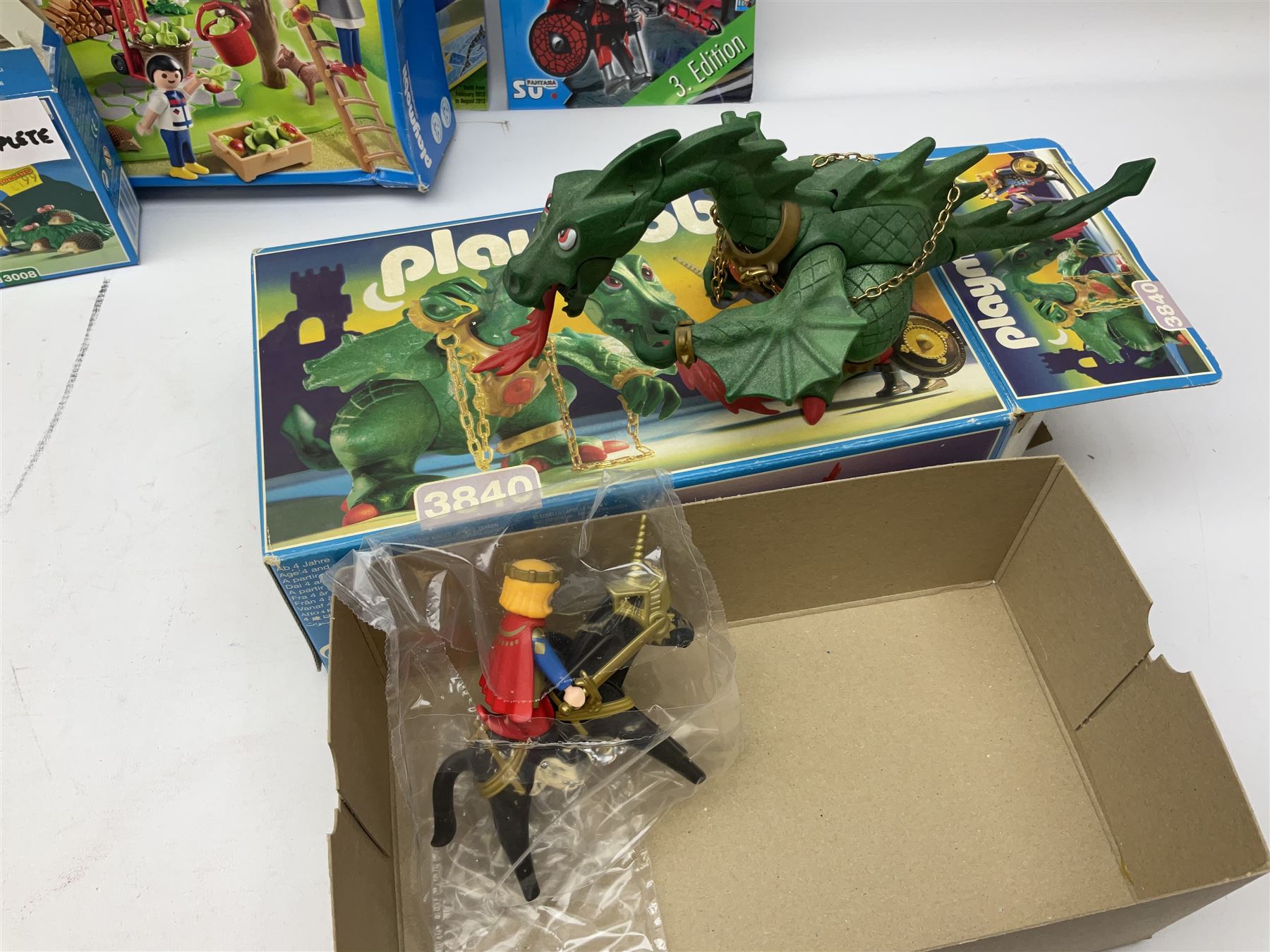 Playmobil - ten boxed sets nos.3008, 3824, 3840, 3894, 3897, 3933, 4146, 5104, 5640 and 9050; Playmobil Collector's Book 2009; and four catalogues 2011-13