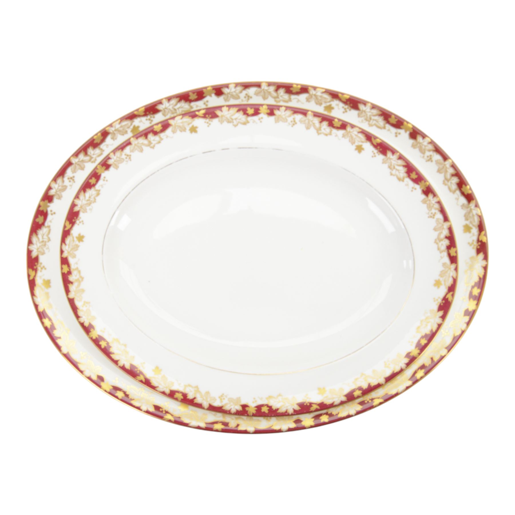 Royal Doulton Winthrop dinner service for eight, including dinner plates, side plates, twin handled bowls and saucers, two covered dishes, two sauceboats and saucers etc 