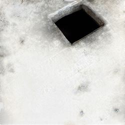 J M Blashfield - pair of 19th century buff terracotta garden urn plinths, square form with stepped base, decorated with relief lion masks