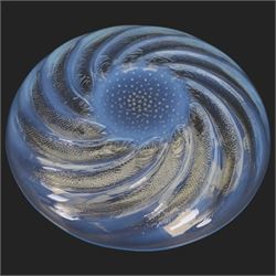 Lalique Poissons plate, designed 1931, with moulded R Lalique mark to centre, D29cm