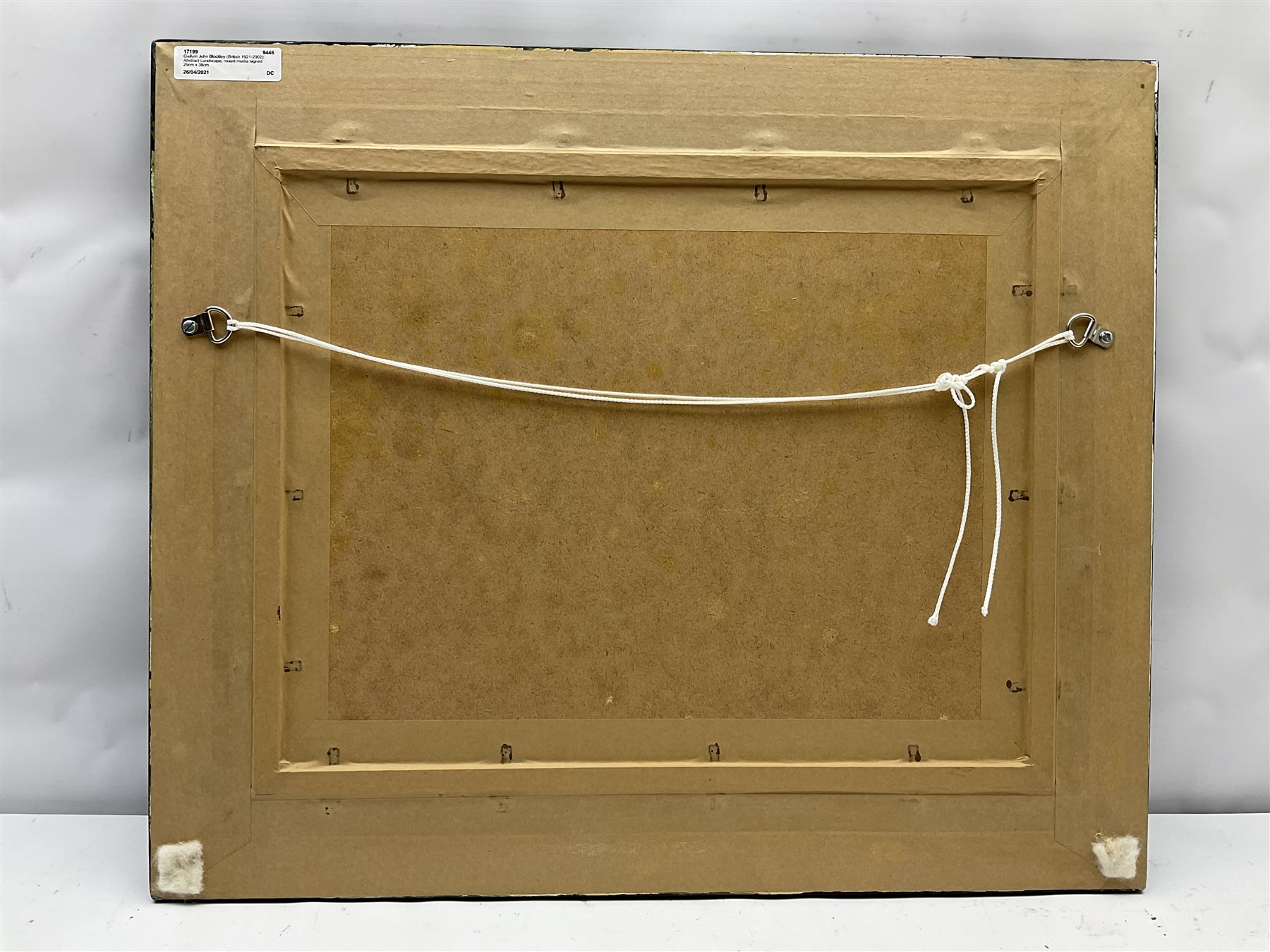 Gwilym John Blockley RI PPPS NEAC RWA (British 1921-2002): Abstract Landscape, mixed media signed 29cm x 38cm