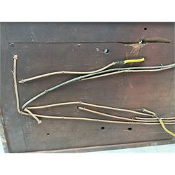 Railway  repeater signal box, with signals for train on line and arrival, H97cm