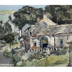 Leonard Orsini Bussey (Northern British 1905-1994): 'Thorpe in the Hollow', watercolour signed with initials (beneath the mount) 35cm x 40cm