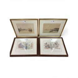 G Augusti (Italian late 19th/early 20th Century): Views of Venice, pair of watercolours si...