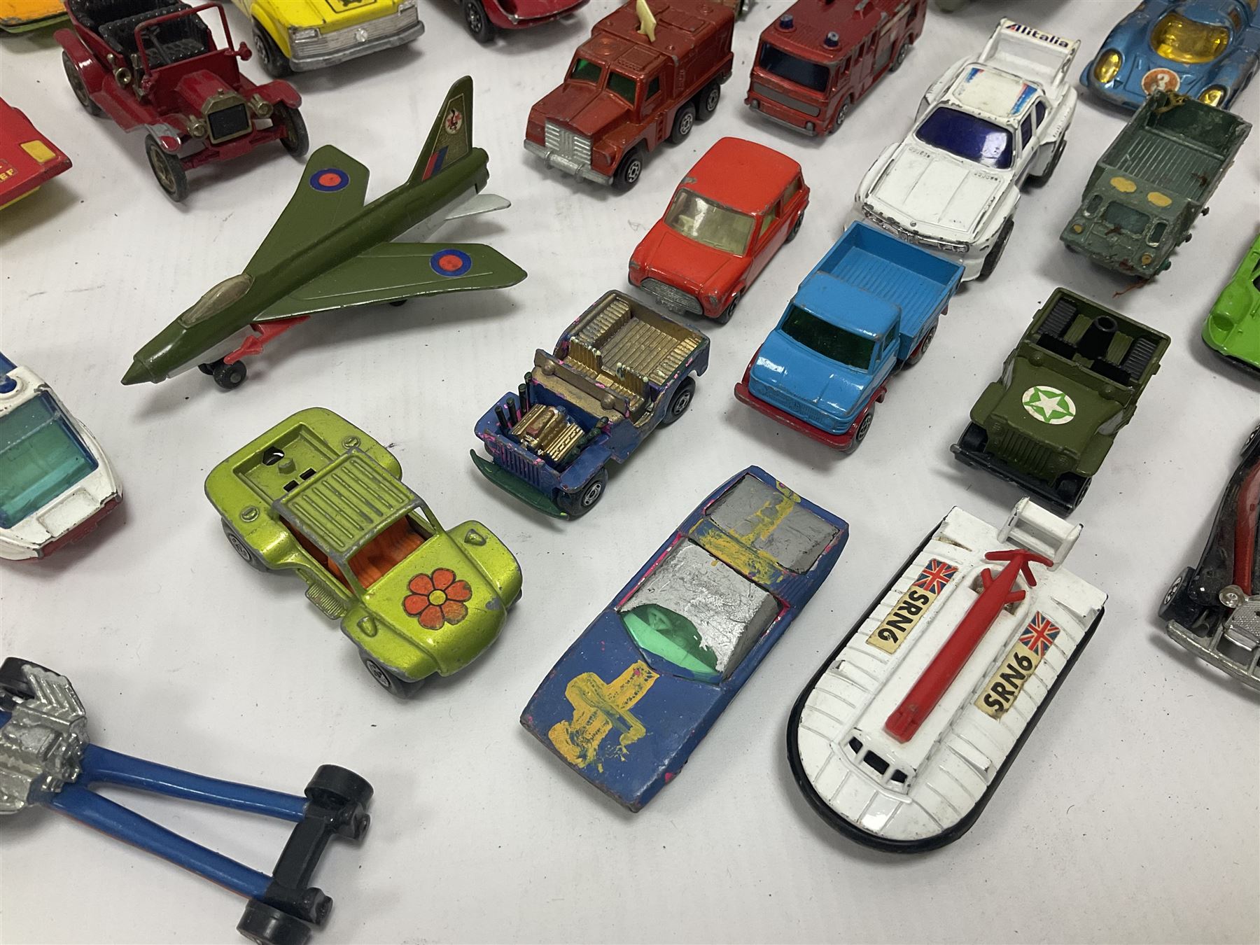 Sutcliffe ‘Sea Wolf’ clockwork atomic submarine, boxed; Mamod SP2 Steam Engine, lacking chimney; with quantity of playworn die-cast vehicles to include Corgi, Matchbox etc