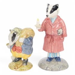 Seventeen Beswick figures, including Wind in the Willow figures; Badger, Frog, Mole and Ratty, Beatrix Potter figures; Sir Issac Newton, Mr Jackson, Mr Jeremy Fisher etc 