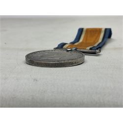 WW1 group of three medals comprising British War Medal, 1914-15 Star and Victory Medal awarded to 61813 Bmbr. E. Robbins R.F.A./R.A.; with ribbons