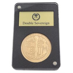 Queen Elizabeth II Gibraltar 2021 'Strength & Stay' gold double sovereign coin, cased with certificate