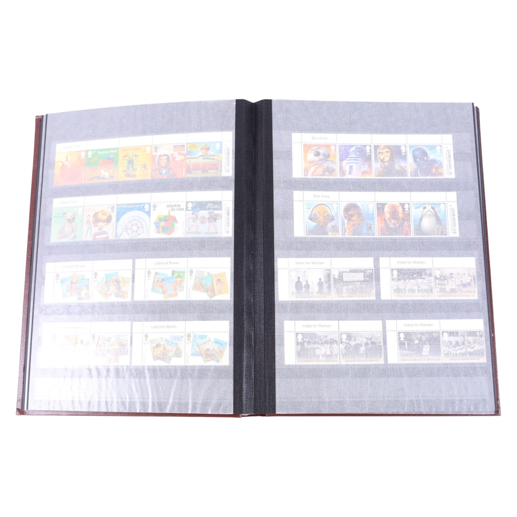 Queen Elizabeth II mint decimal stamps in one folder, face value of usable postage approximately 800 GBP