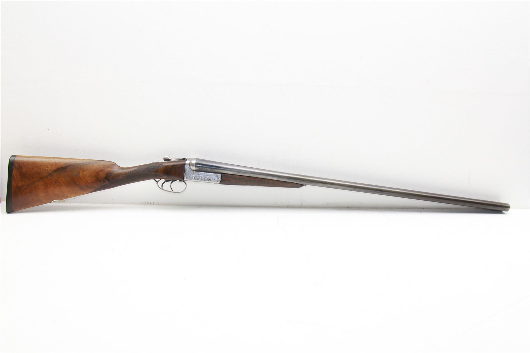 SHOTGUN CERTIFICATE REQUIRED - Webley & Scott Birmingham 12-bore double trigger boxlock ejector side-by-side double barrel shotgun with 76cm(30