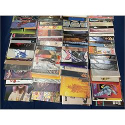 Quantity of vinyl records including Rick Wakeman 'Silent Nights', Peter Green 'Kolors', 'The End Of The Game', 'In The Skies' and other music, approximately 110, in one box