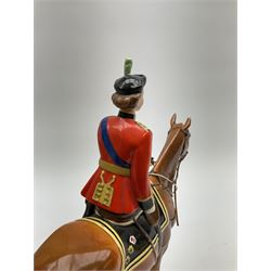 A Beswick model of HM Queen Elizabeth II mounted on Imperial Trooping the colour 1957, model no 1546, H26.5cm.