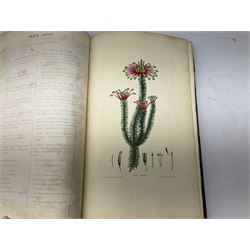 Henry C. Andrews - The Heathery; Or A Monograph Of The Genus Erica?Sixty-three hand coloured plates, JW Hatman 1974 watermark, lacking frontispiece; large folio; quarter leather binding with marbled boards