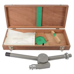 Marconi Instruments Ltd Wavemeter no. TF975, in fitted wooden case, together with a Bellingham & Stanley Ltd abbe refractometer no. A81090 and a Beck Wavelength Reversion Spectroscope, in wooden box
