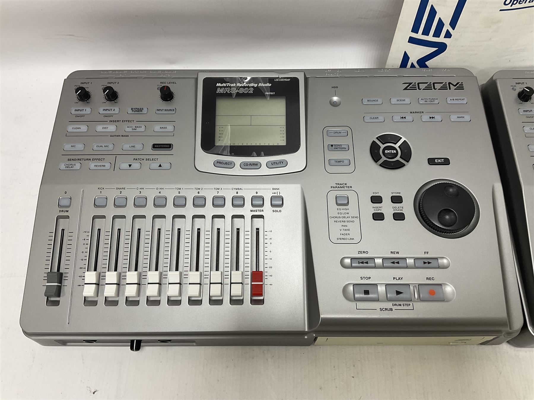 Two Zoom MRS-802 MultiTrak Recording Studios