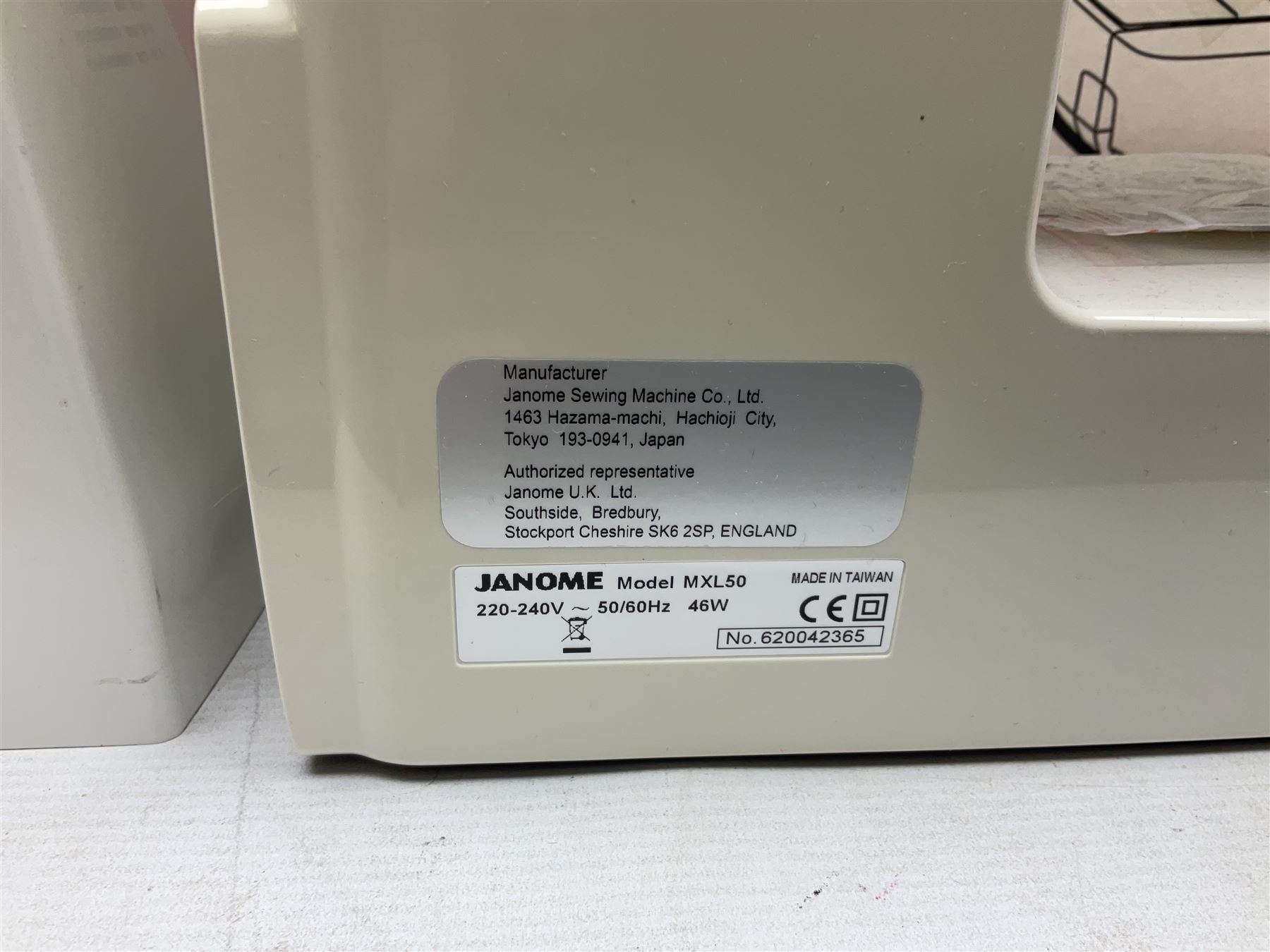 Janome MXL50 sewing machine
