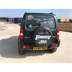 2001 Suzuki Jimny 1.3 JLX 3dr. Petrol, Manual, 4 Wheel Drive. Only 66571 miles, 4 seats. From a local estate. One key, no log book present