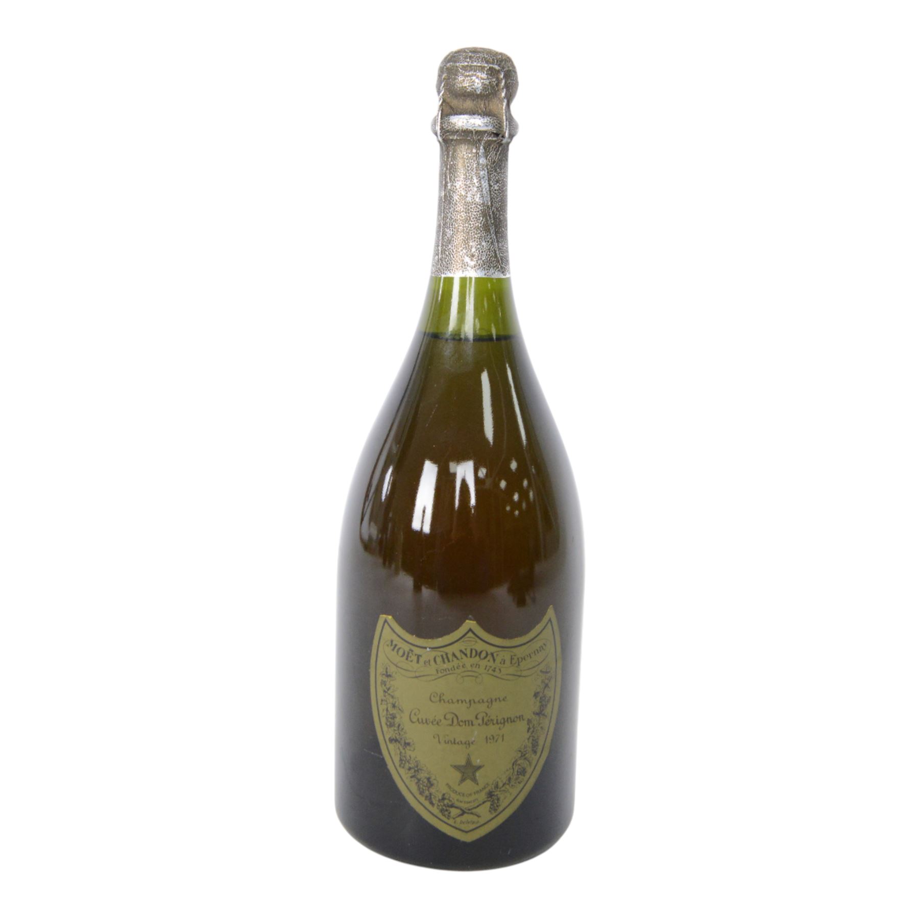 Dom Perignon 1971 Vintage Champagne unknown contents and proof 