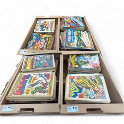 Large collection of 1970s and later comic books, mostly Marvel, including Spider Man, Aven...