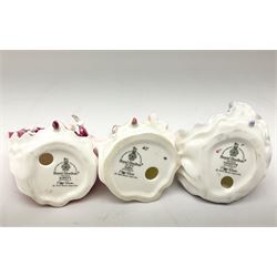 Royal Doulton Peggy Davies collection figures including Cherie HN2341, Debbie HN2400 and Royal Doulton miniature figures, Kirsty HN3213, Sunday Best HN3218, Sara HN3219, Ninette HN3215, Buttercup HN3908 and Fragrance HN3220.