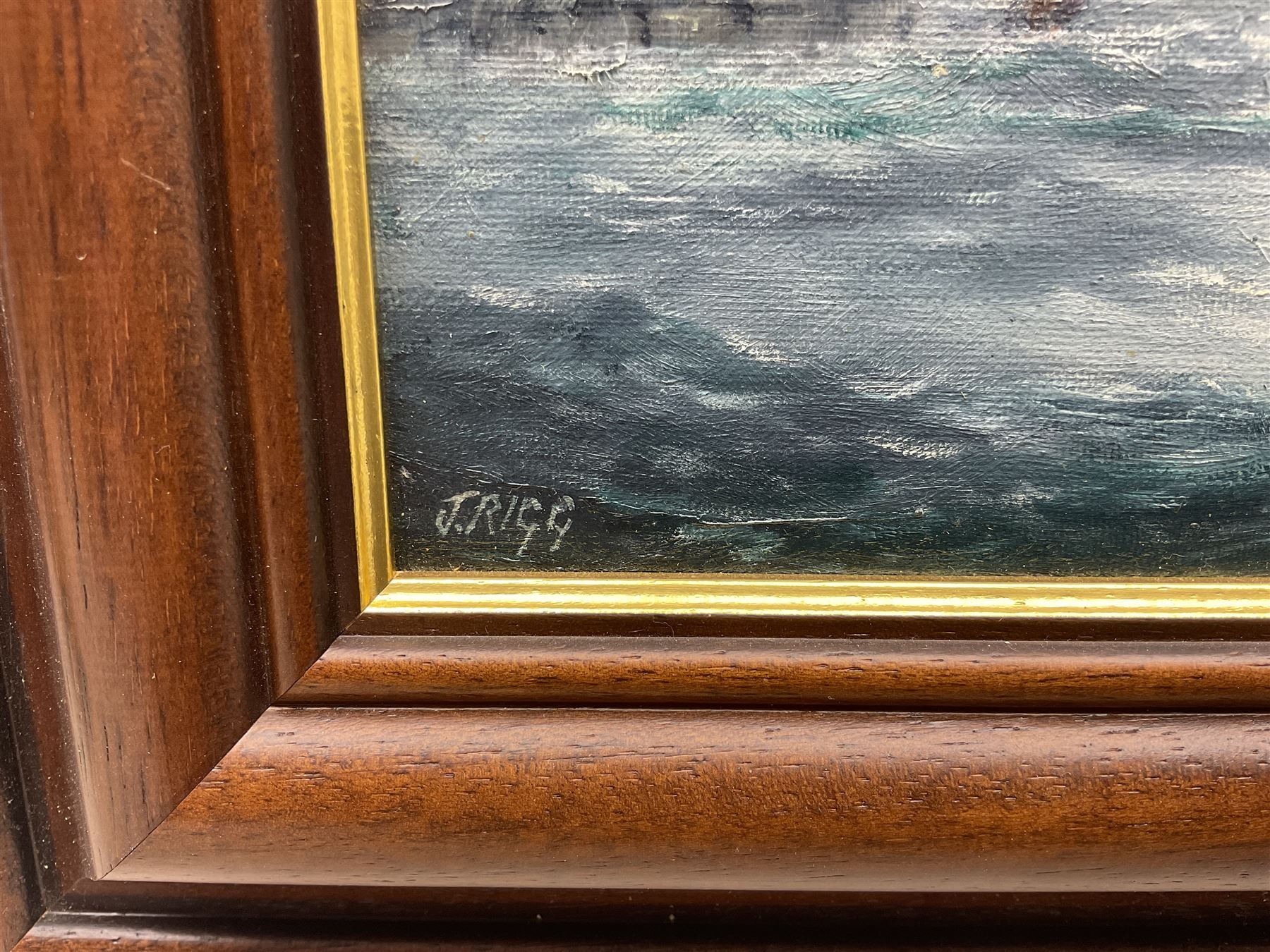 Jack Rigg (British 1927-2023): 'SS Malcolm Miller' and 'Fishing Boat Returning to Anstruther Harbour', pair oils on canvas board signed 19cm x 24cm (2)