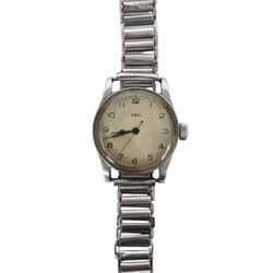WWII Ebel Air Ministry pilot watch, case back engraved AM 6B/234 7940/42 AF4001