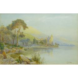 Walter Stuart Lloyd (British fl.1875-1929): Kilchurn Castle - Loch Awe Scotland, watercolour signed 49cm x 74cm