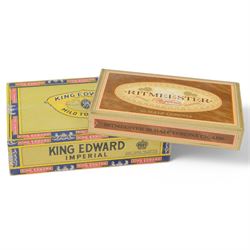 King Edward Imperial fifty cigars in sealed box, together with Ritmeester twenty five half...