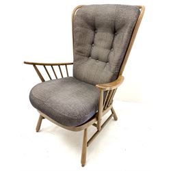 Ercol Evergreen high back easy chair, up