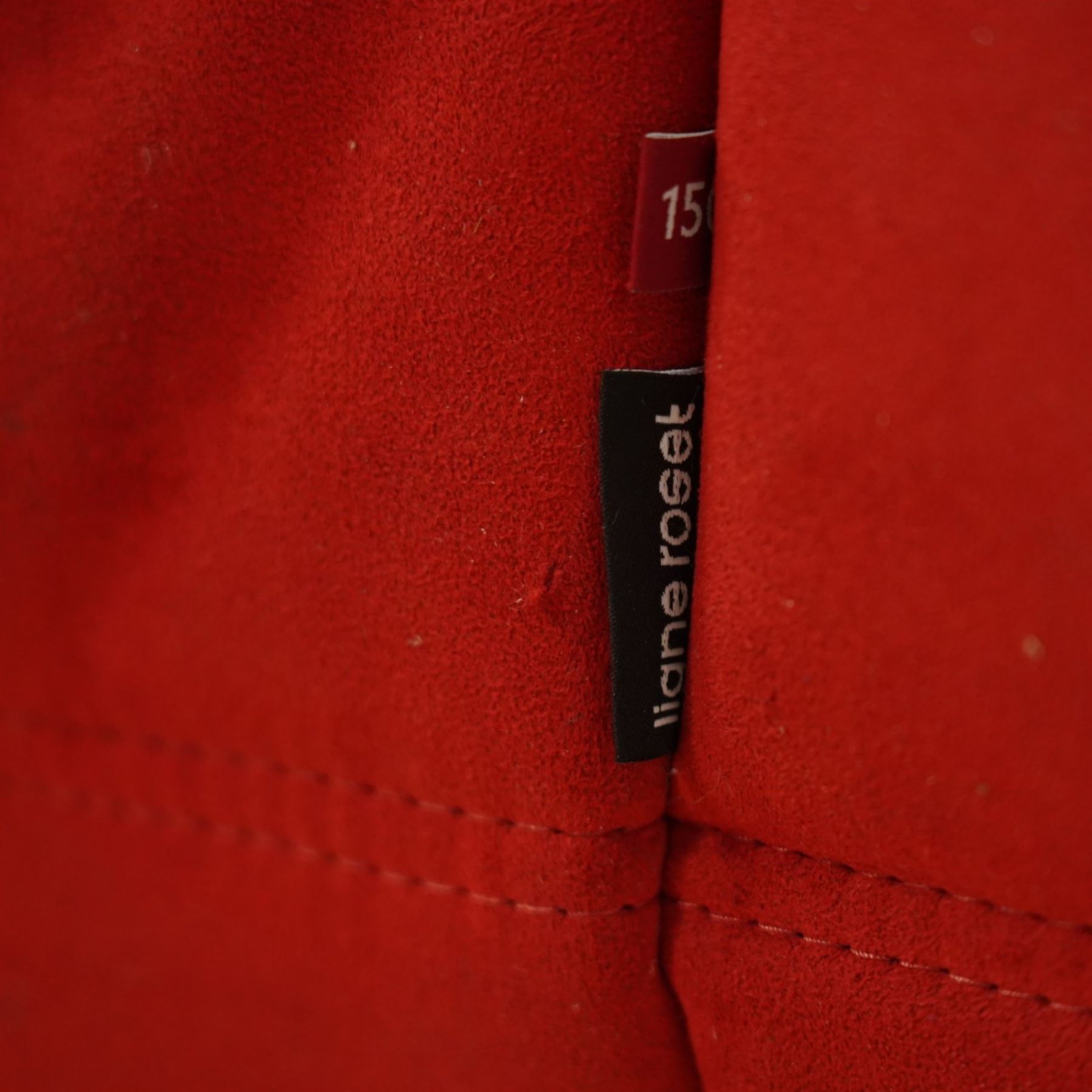 Michel Ducaroy (1925-2009) for Ligne Roset - contemporary ‘Togo’ sectional complete corner sofa upholstered in Alcantara Goya Red, comprising small settee (H 78cm, W 123cm, D 90cm), corner seat (H 78cm, W 90cm, D 90cm) and large settee (H 78cm, W 175cm, D 90cm)