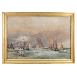 Robert Ernest Roe (British 1852-c1921): Busy Shipping off Scarborough, watercolour signed 52cm x 76cm
Provenance: private collection, purchased David Duggleby Ltd 9th September 2016 Lot 46