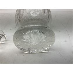 Waterford Crystal cut glass decanter in the Colleen pattern, together with a selection of Waterford Crystal Colleen pattern drinking glasses of various size and form, to include two sets of six
