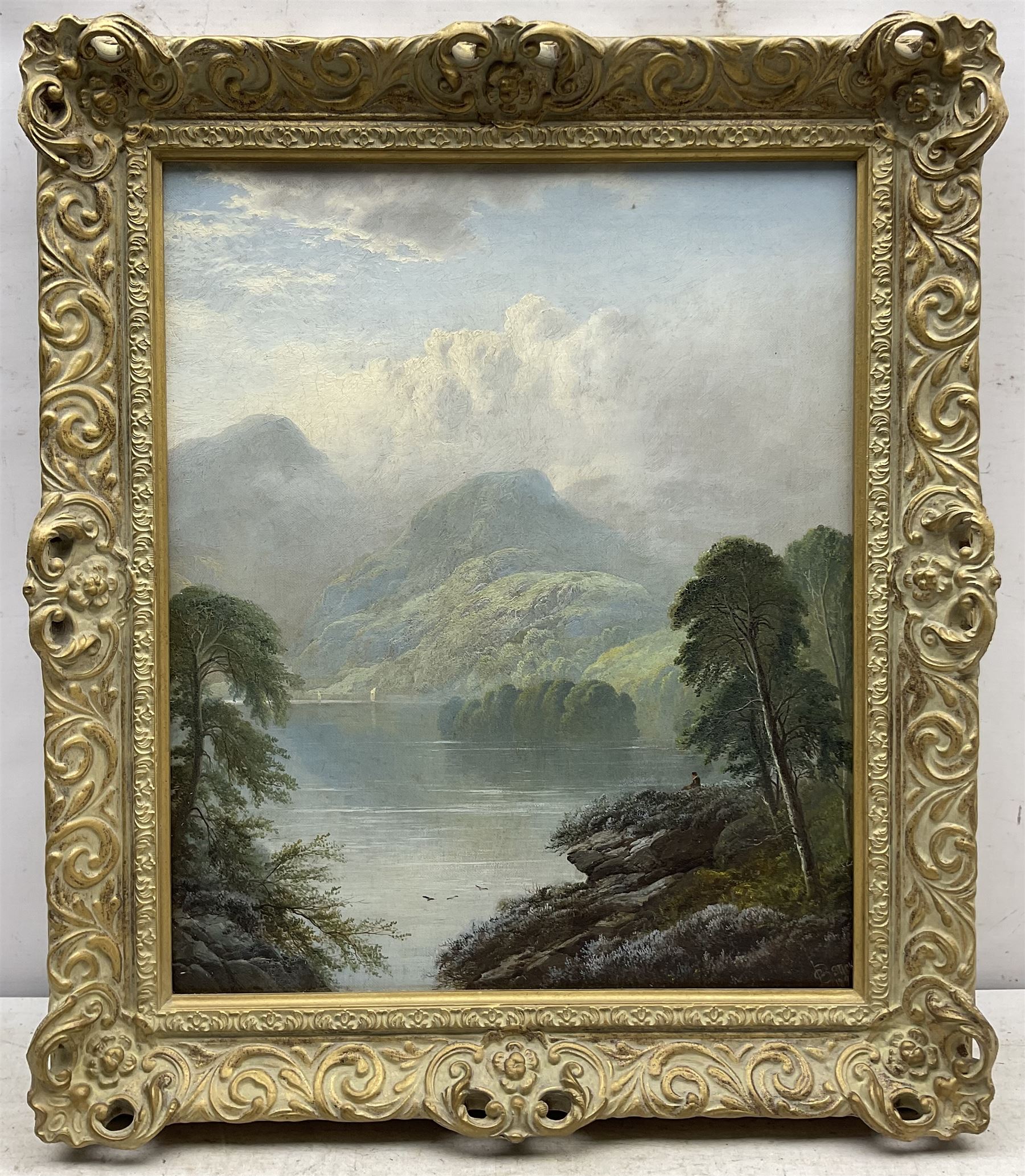 George Blackie Sticks (British 1843-1900): 'Loch Achray', oil on canvas signed and dated 1891, titled verso 44cm x 36cm