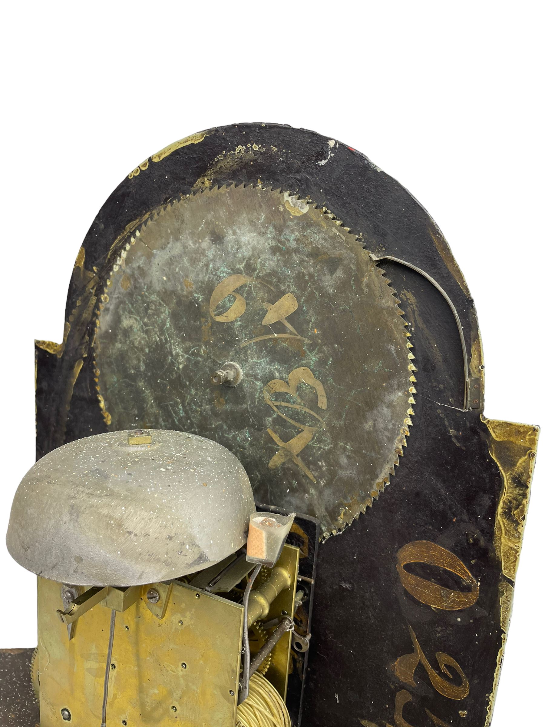 John Bancroft of Scarborough - a fine late George III 8-day mahogany longcase clock, with an elaborate pagoda pediment, brass ball and eagle finials and oval conch shell inlay, break arch hood door flanked by reeded pilasters with brass Corinthian capitals, trunk with inlaid canted corners and a break arch trunk door with 