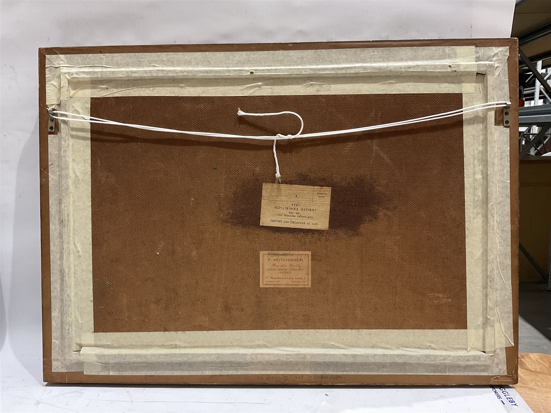 Joseph Appleyard (Yorkshire 1908-1960): Burnsall Church, oil on board signed 38cm x 58cm 