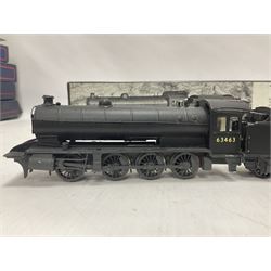 DJH Models ‘00’ gauge - kit built NER/LNER/BR Q7 Class 0-8-0 no.63463 steam locomotive and tender in BR black; with original box 