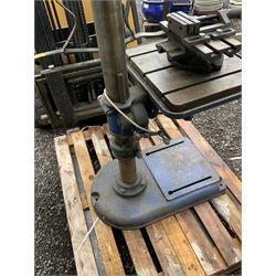 F. O’Brian & Co. Ltd - ‘Fobco 7/8’ large floor standing pillar drill, adjustable spindle speeds, with engineers vice attachment  - THIS LOT IS TO BE COLLECTED BY APPOINTMENT FROM DUGGLEBY STORAGE, GREAT HILL, EASTFIELD, SCARBOROUGH, YO11 3TX