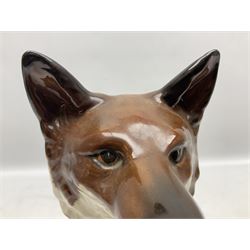 Beswick large fireside fox figure, modelled seated, no 2348, with impressed marks beneath, H31cm